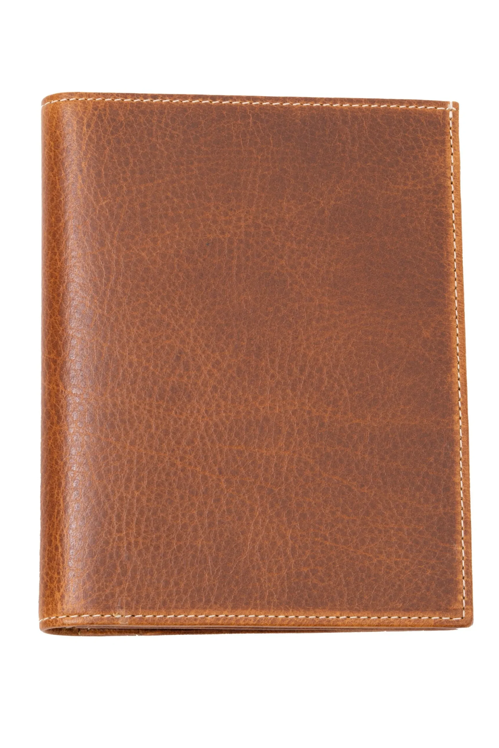 Saddle Brown Full-Grain Leather Passport Holder