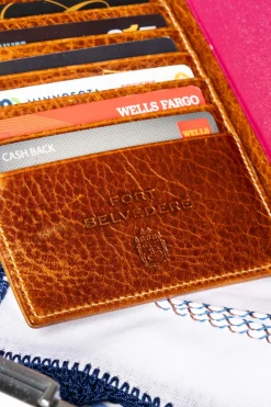 Saddle Brown Full-Grain Leather Passport Holder