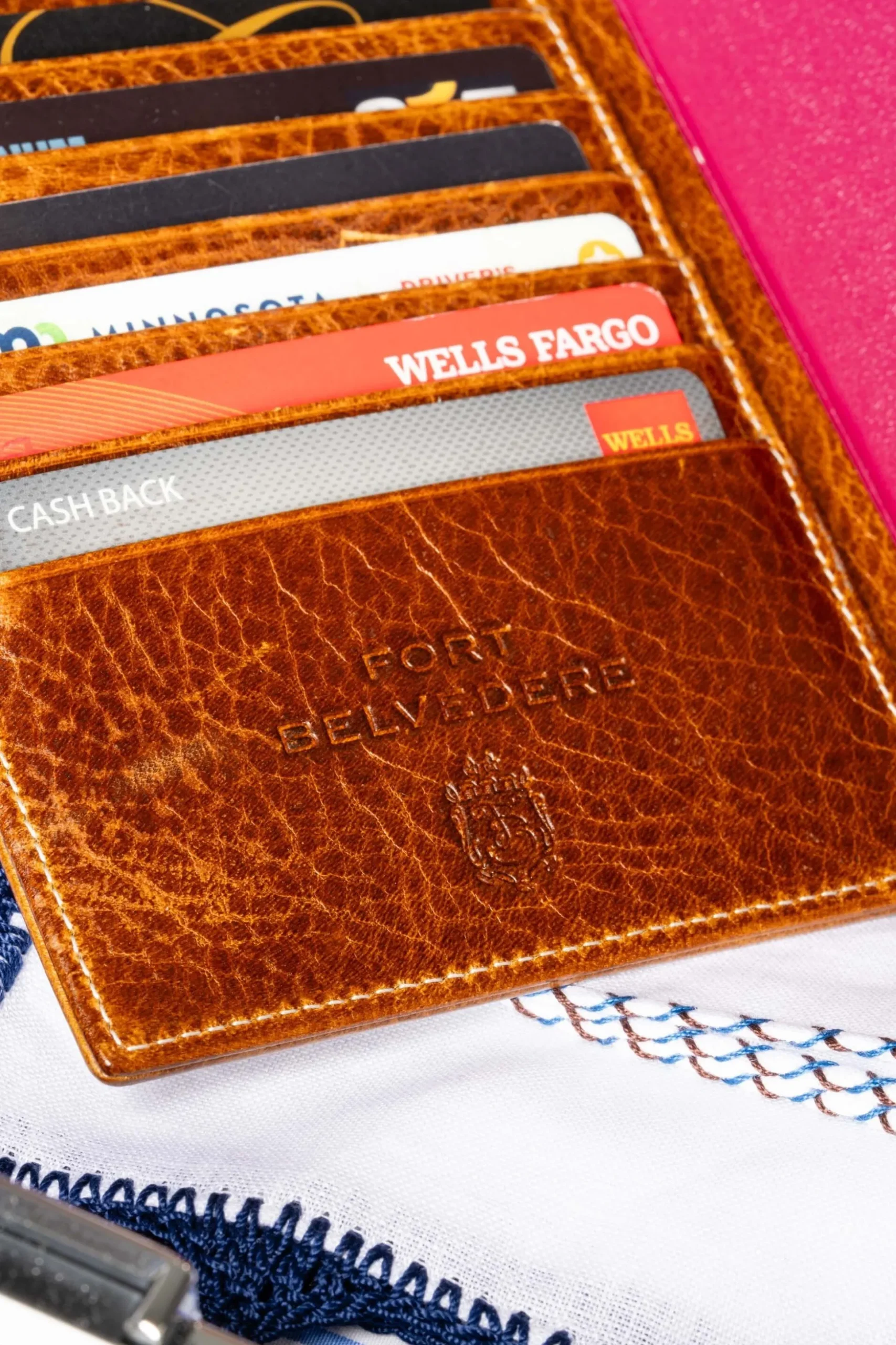 Saddle Brown Full-Grain Leather Passport Holder