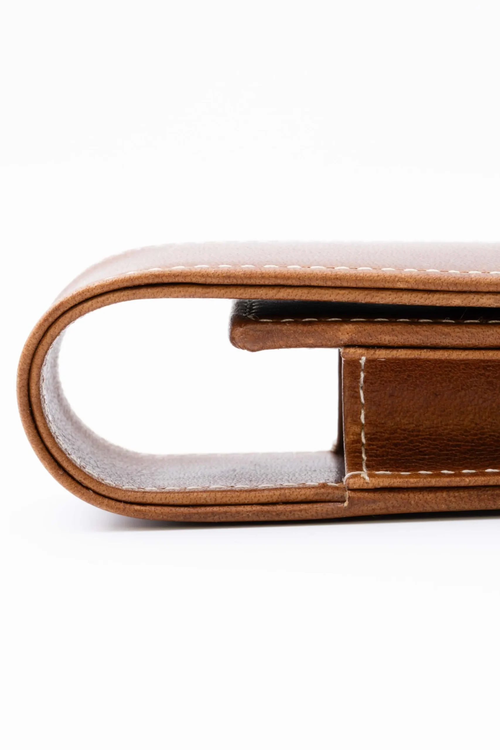 Saddle Brown Montecristo Full-Grain Leather Pen Case