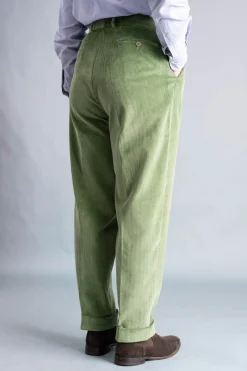 Sage Green Stancliffe Corduroy Trousers