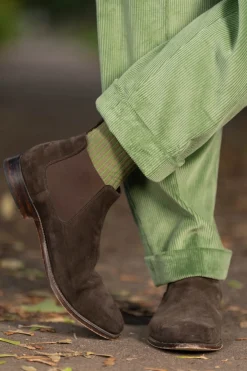 Sage Green Stancliffe Corduroy Trousers