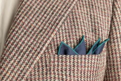 Sapphire Blue Art Deco Egyptian Scarab Pocket Square