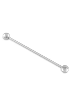 Silver Ball End Collar Bar