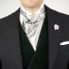 Silver Basketweave Formal Wedding Ascot
