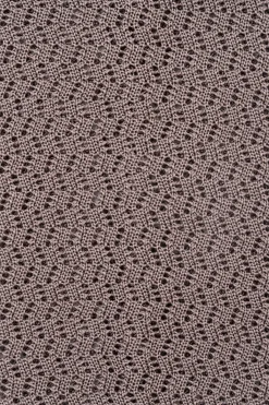 Silver Gray Zigzag Silk Knit Tie
