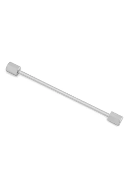 Silver Hex End Collar Bar