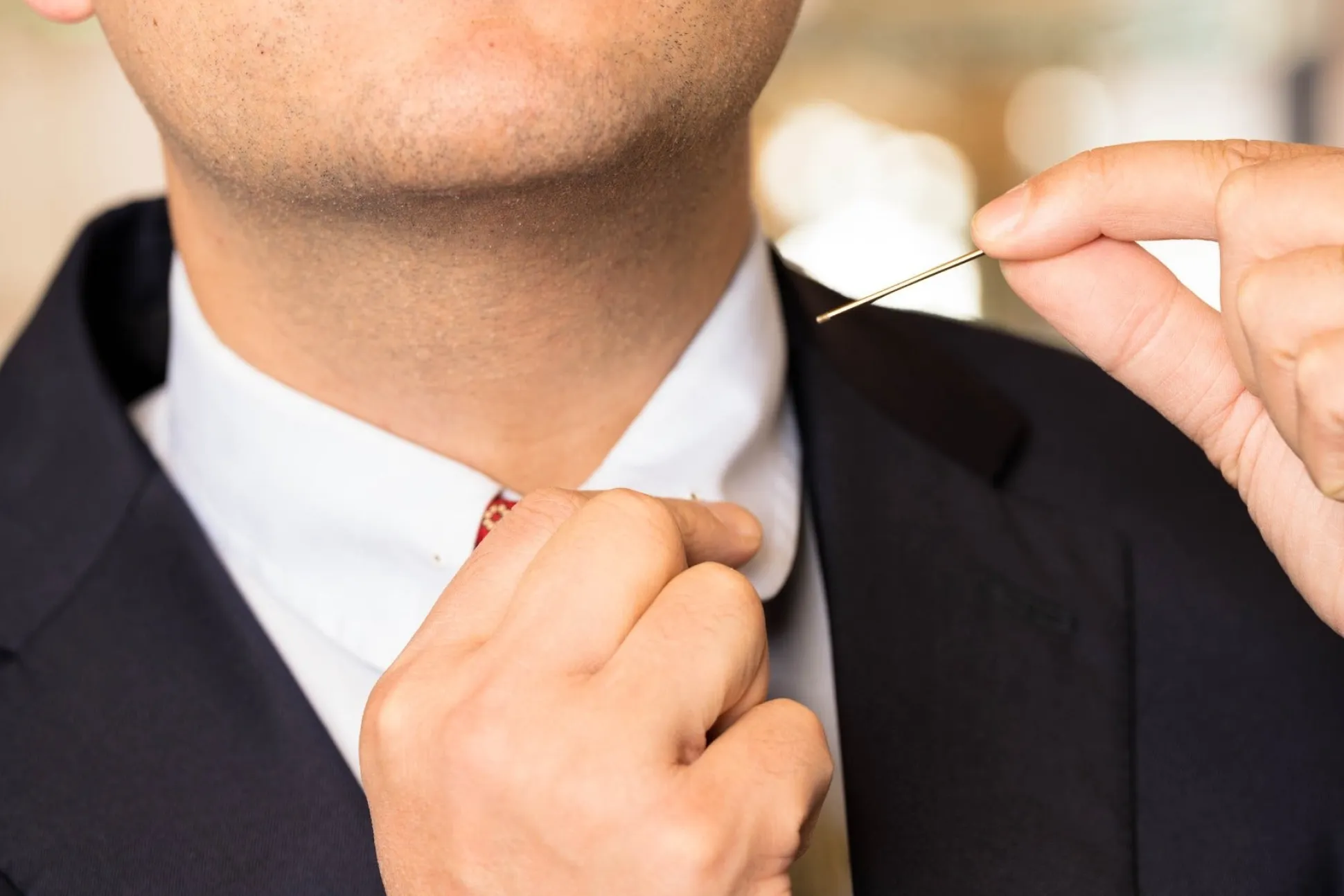 Silver Hex End Collar Bar