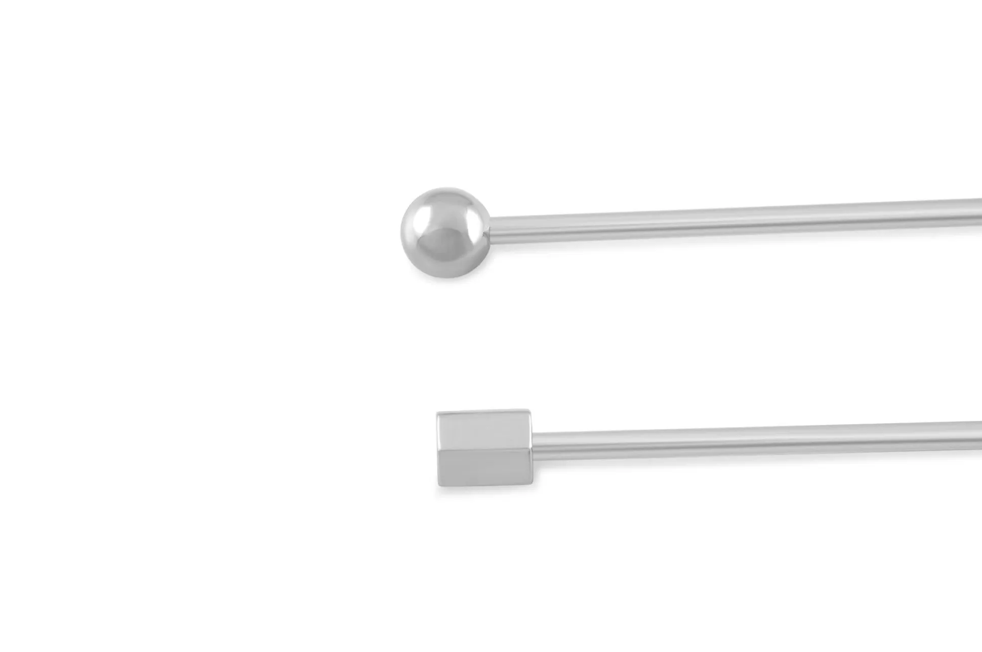 Silver Hex End Collar Bar