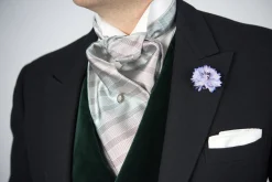 Silver Striped Formal Wedding Ascot
