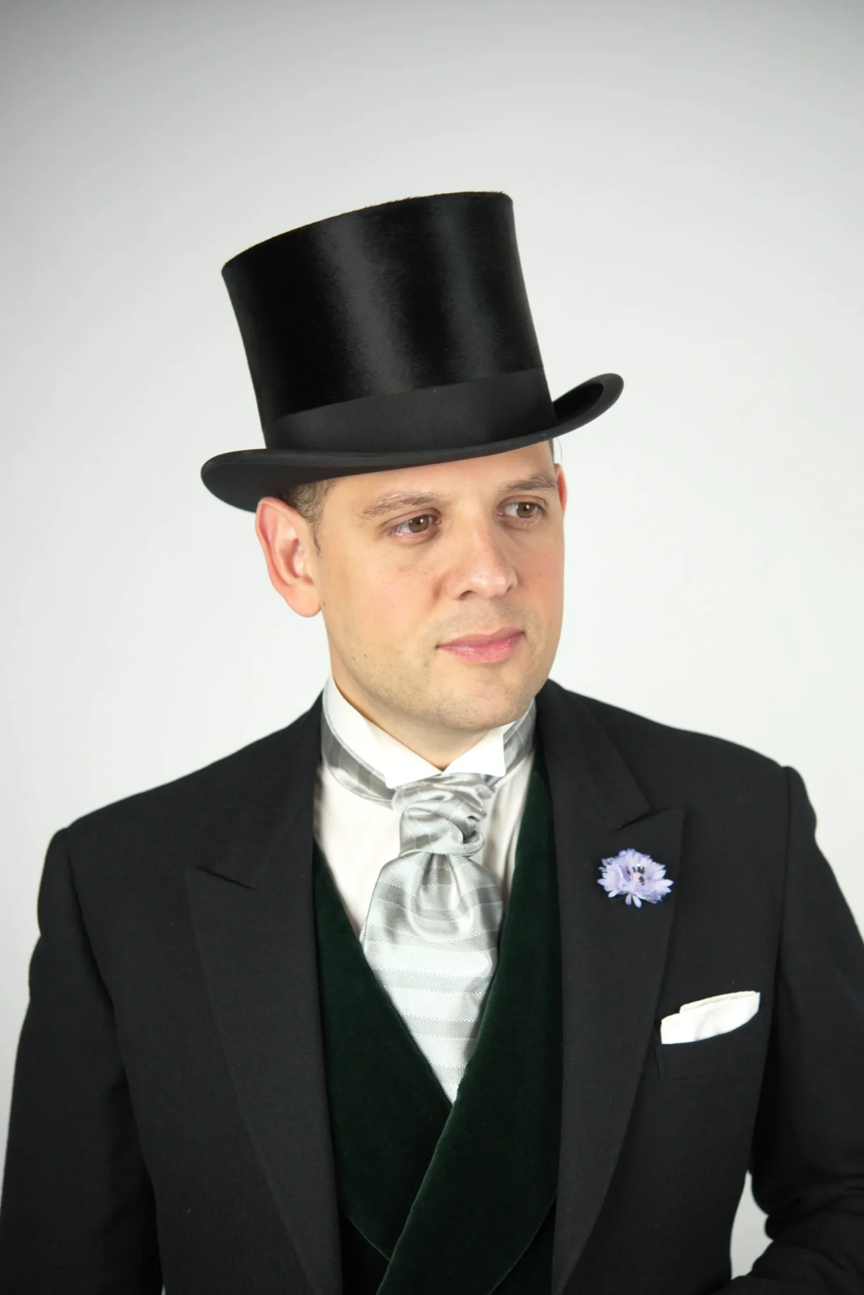 Silver Striped Formal Wedding Ascot