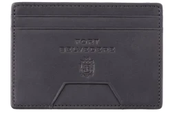 Slim Black Leather Cardholder Wallet