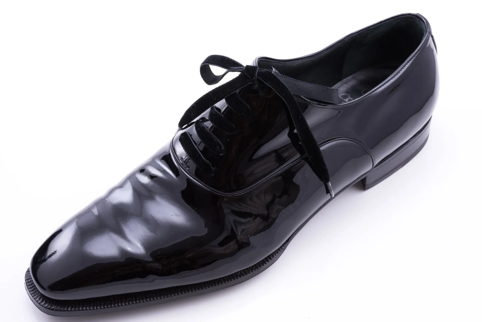 Slim Black Velvet Evening Shoelaces