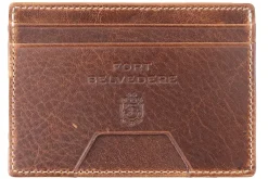 Slim Saddle Brown Dumont Leather Cardholder Wallet
