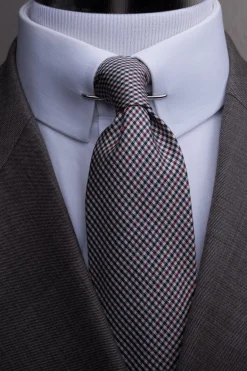 Small Silver 45mm Collar Clip for Narrow Shirt Collars