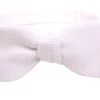 Small White Single-End Marcella Pique Bow Tie