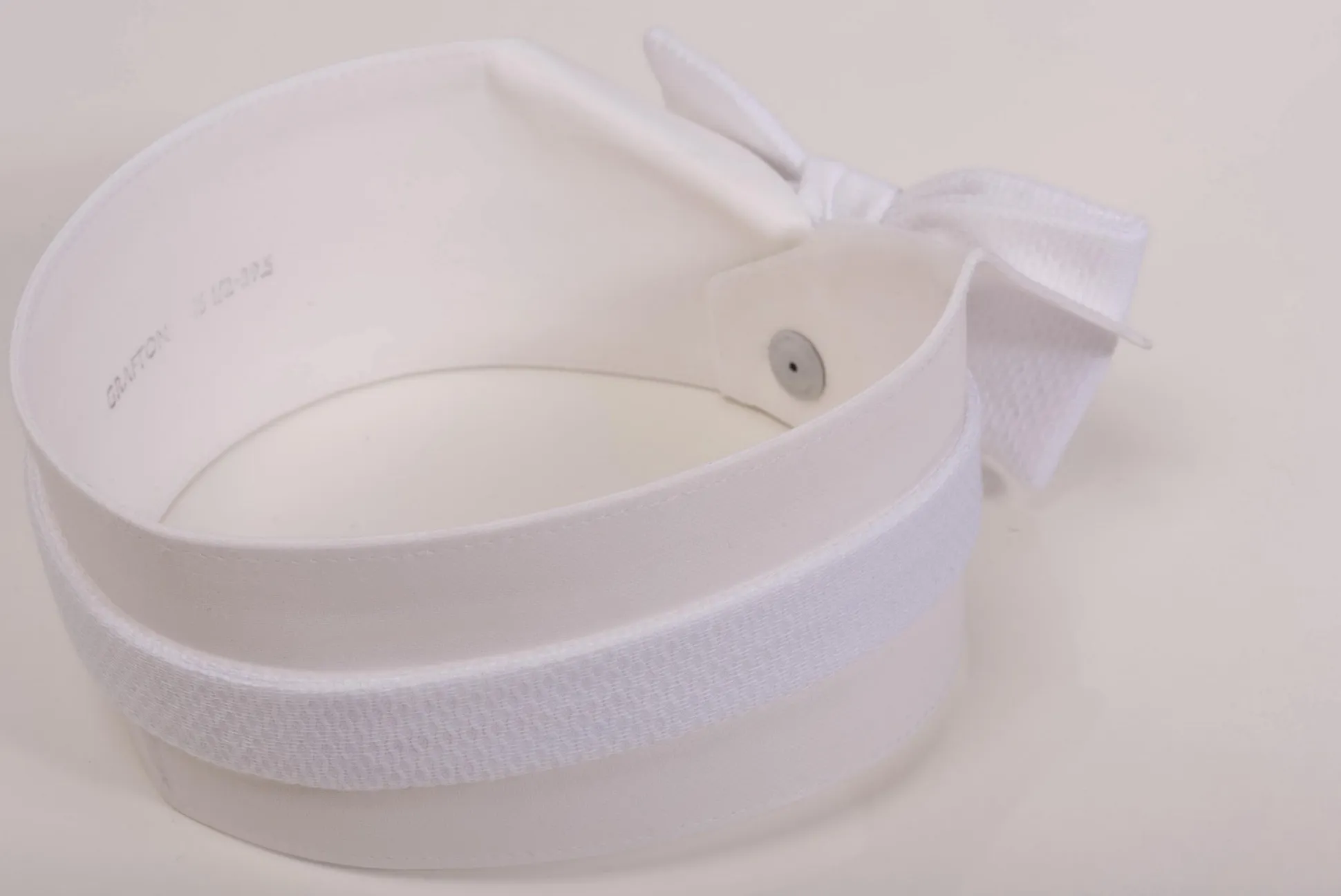 Small White Single-End Marcella Pique Bow Tie