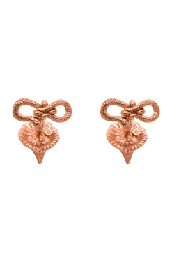 Solid Rose Gold Eagle & Snake Cufflinks