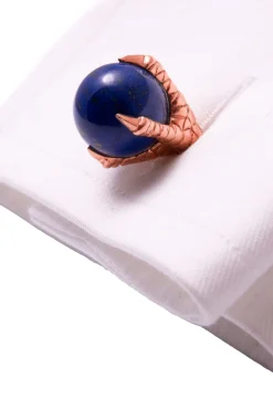 Solid Rose Gold Eagle Talon with Ball Cufflinks