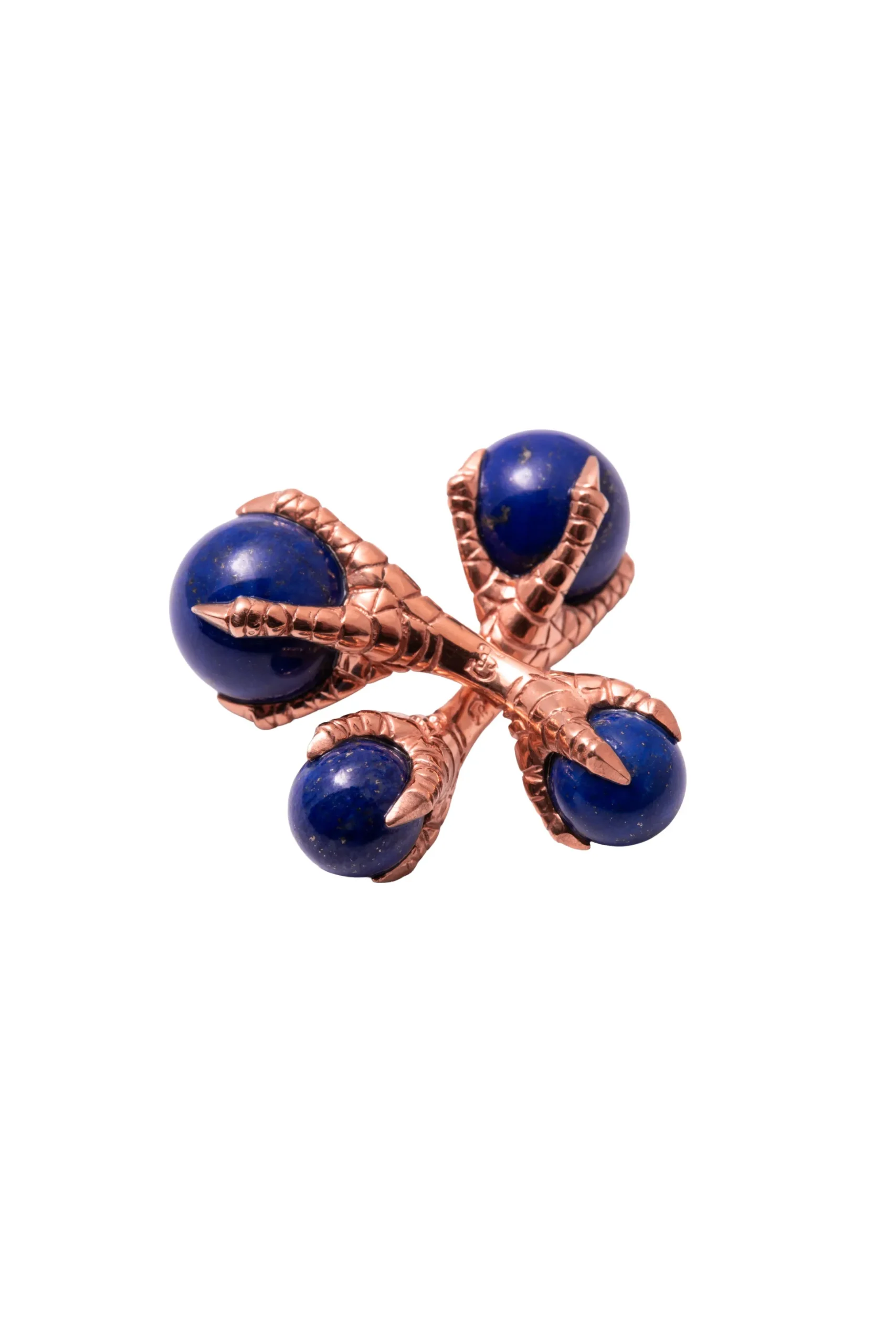 Solid Rose Gold Eagle Talon with Ball Cufflinks
