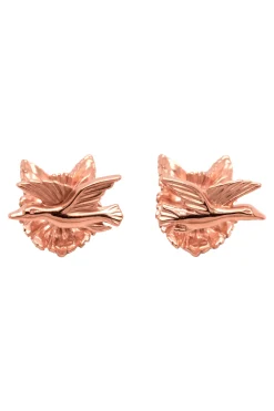 Solid Rose Gold Fox & Goose Cufflinks