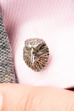 Solid White Gold Eagle & Snake Cufflinks