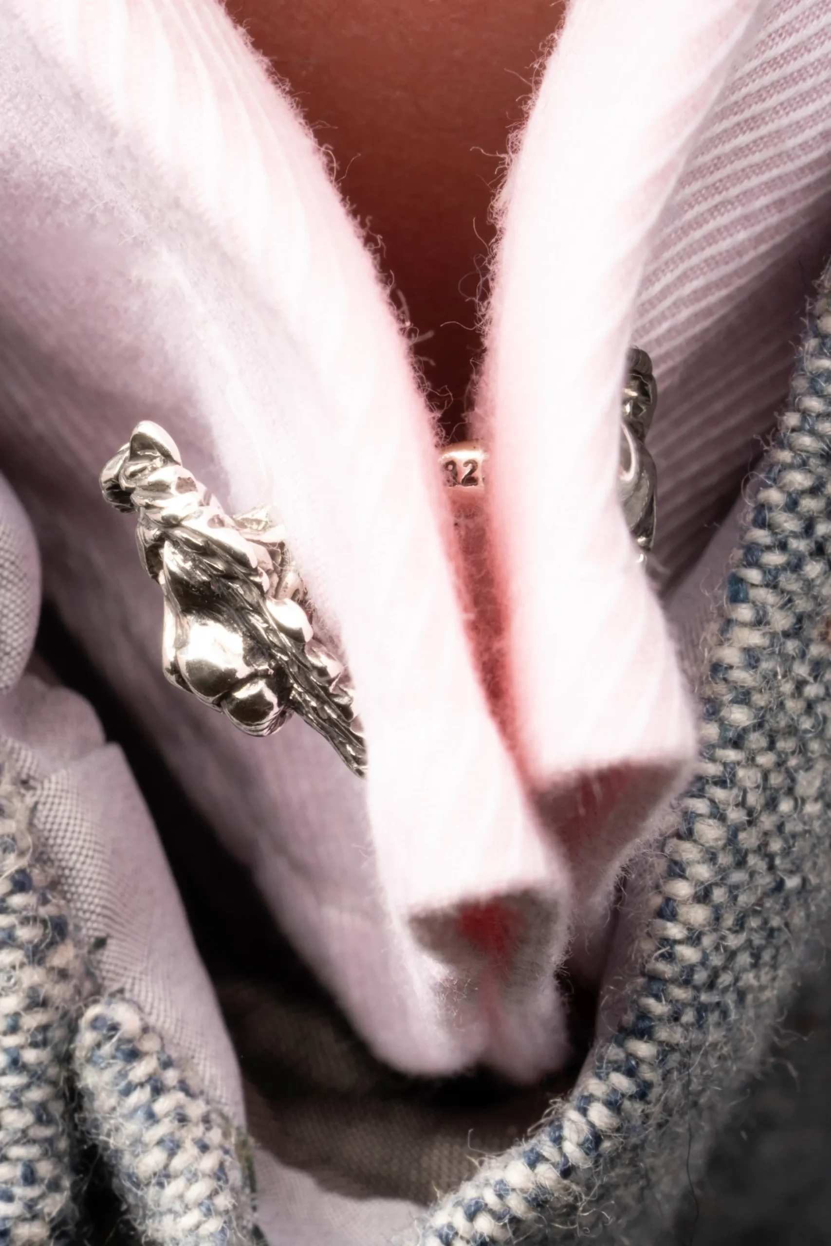 Solid White Gold Lion & Gazelle Cufflinks