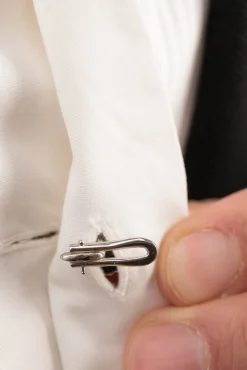 Solid White Gold Monkey Fist Knot Studs