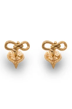 Solid Yellow Gold Eagle & Snake Cufflinks