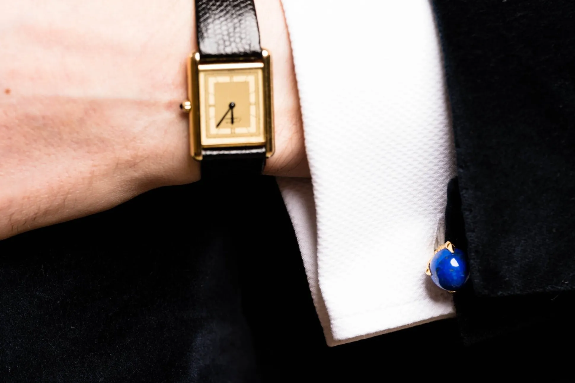 Solid Yellow Gold Eagle Talon with Ball Cufflinks