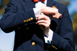 Solid Yellow Gold Eagle Talon with Ball Cufflinks