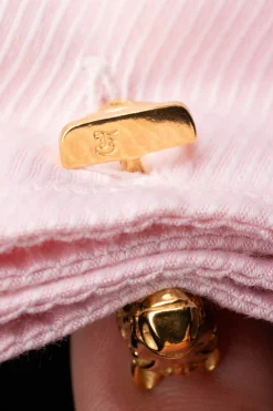 Solid Yellow Gold Horse & Stirrup Cufflinks