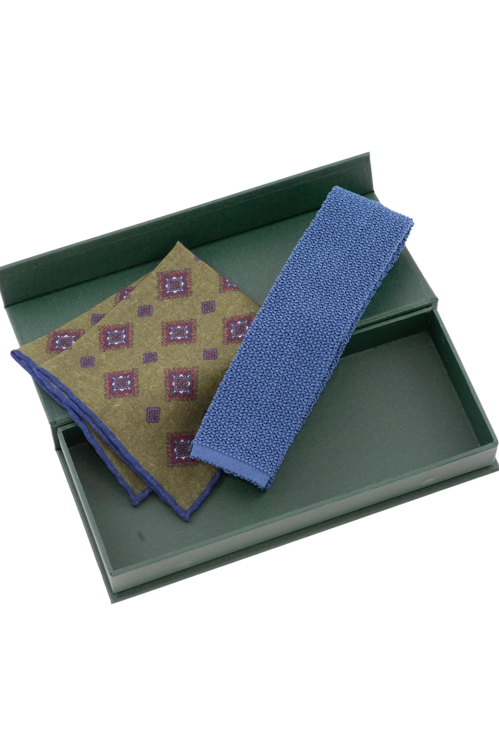 Steel Blue Silk Knit Tie
