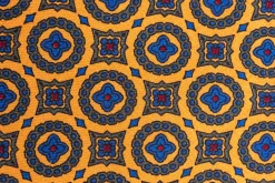 Sunflower Yellow Patterned Wool Challis Tie