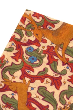 Sunstone Motif Silk-Wool Pocket Square