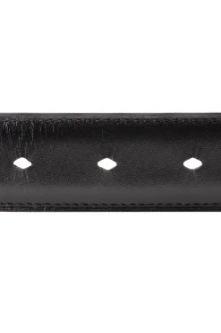 Tan Bridle & Black Boxcalf Reversible Leather Belt