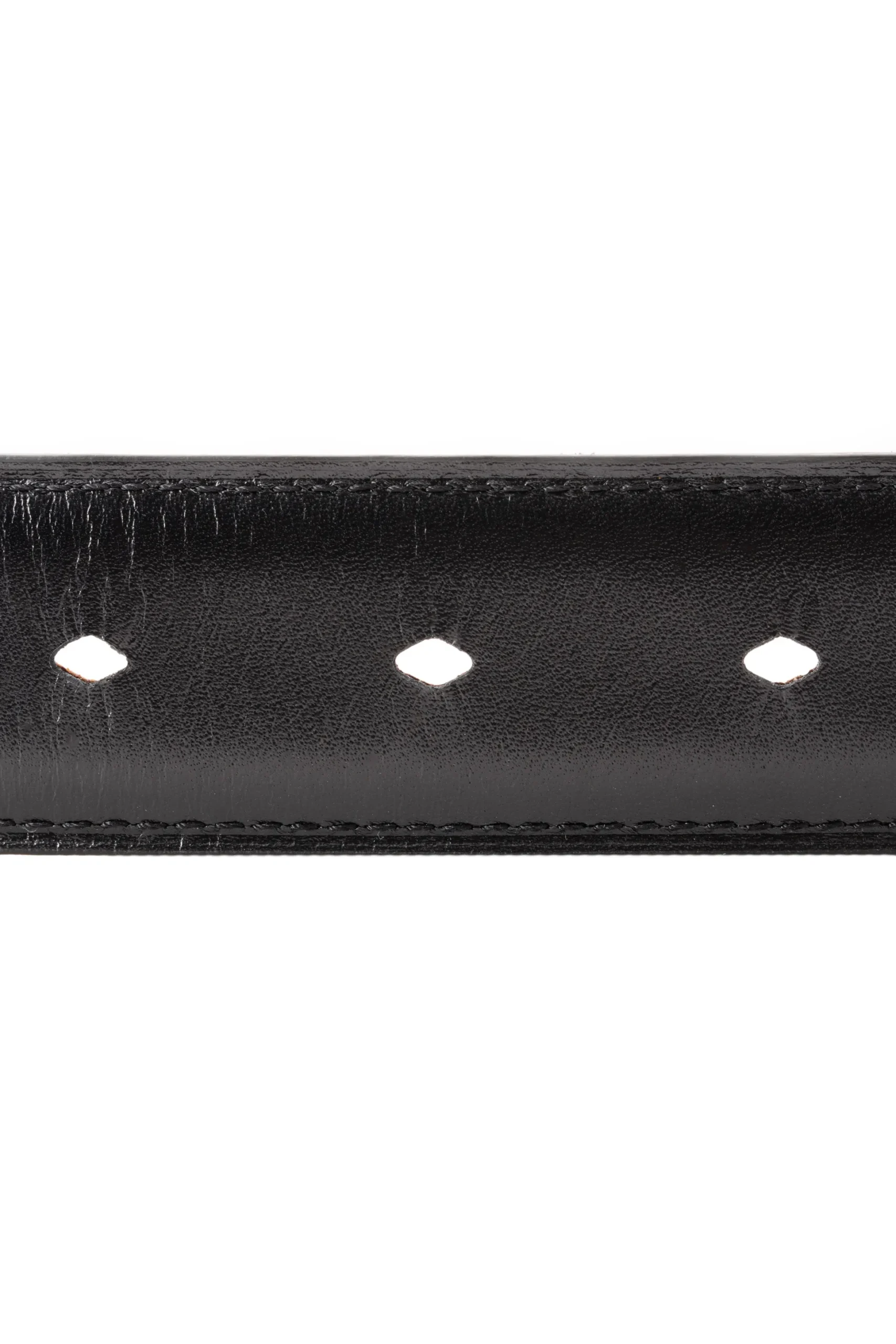 Tan Bridle & Black Boxcalf Reversible Leather Belt