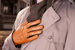 Tan Touchscreen Lamb Nappa Gloves