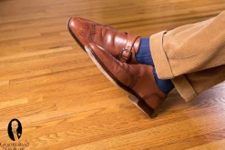 Teal & Purple Shadow Stripe Lightweight Cotton Socks