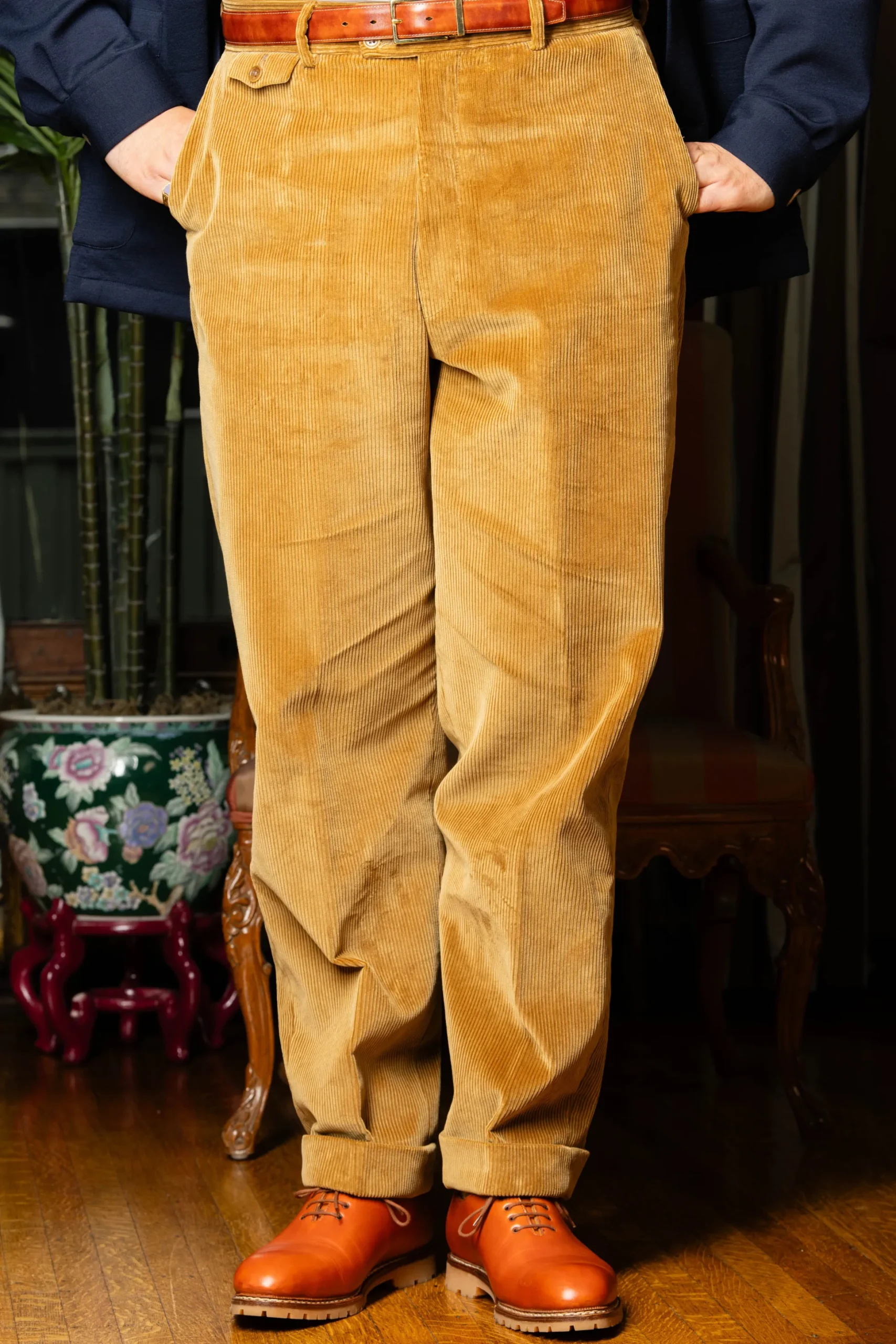 Toffee Brown Museum Calf Leather Belt