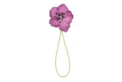Violet & Black Christmas Rose Boutonnière Flower