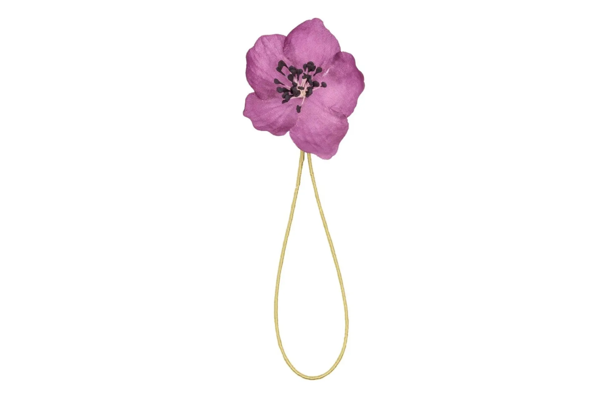 Violet & Black Christmas Rose Boutonnière Flower