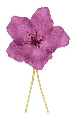 Violet Christmas Rose Boutonnière Flower