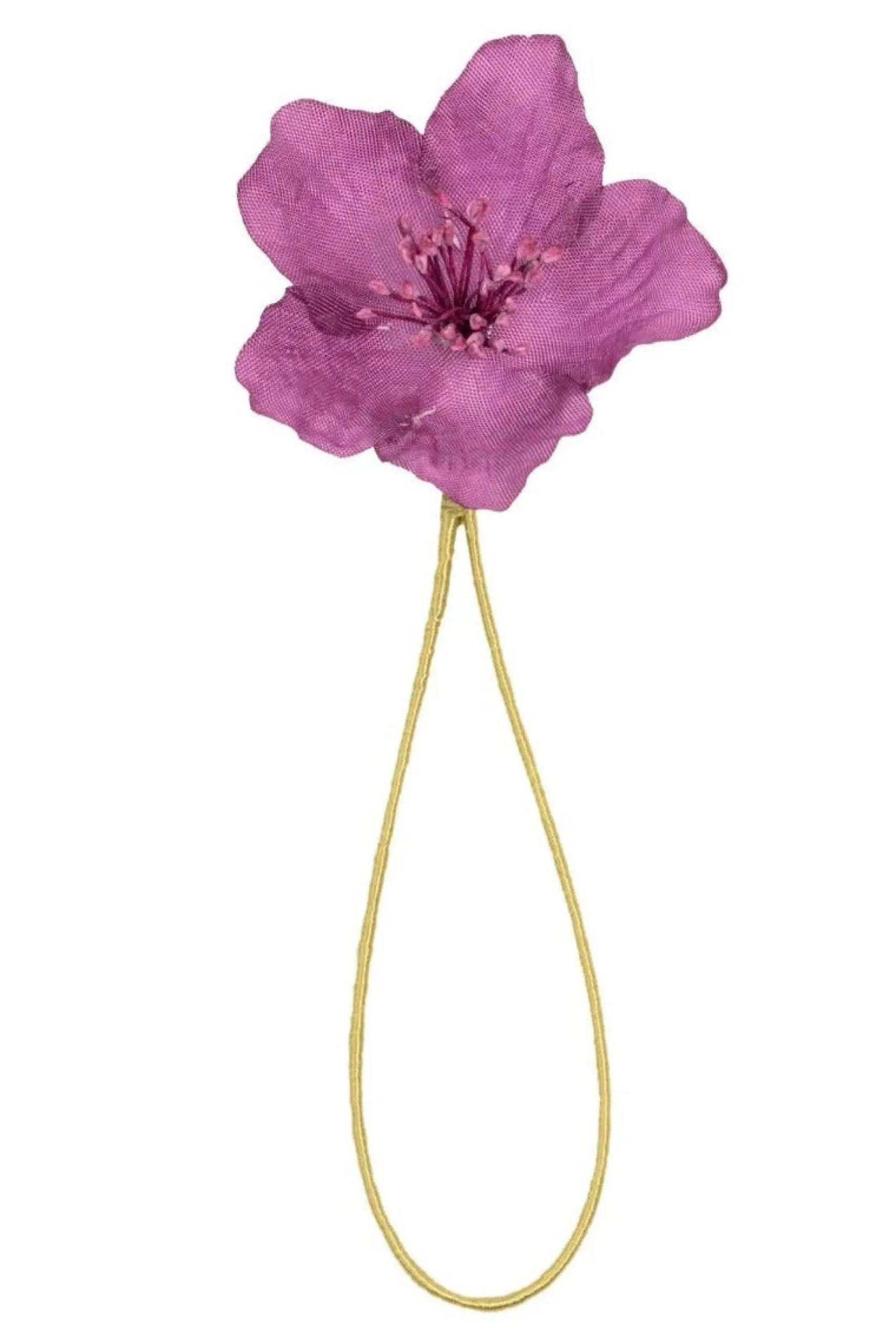 Violet Christmas Rose Boutonnière Flower
