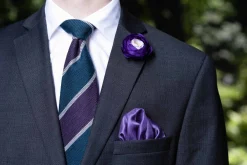 Violet Ranunculus Boutonnière Flower