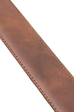Walnut Brown Museum Calf Leather Belt