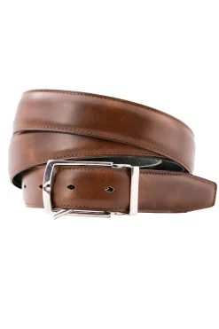 Walnut Brown Museum Calf Leather Belt
