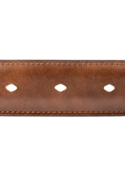 Walnut Brown Museum Calf Leather Belt