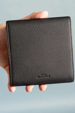 2-Watch Black Togo & Gray Suede Leather Watch Case
