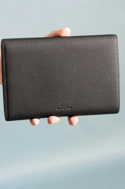 2-Watch Black Togo & Gray Suede Leather Watch Case